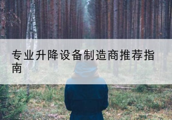 桂阳电动剪叉升降平台厂家-专业升降设备制造商推荐指南